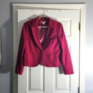 Single button short blazer